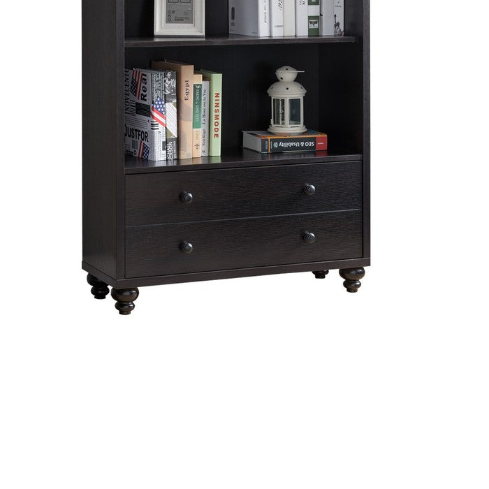Wooden Display Cabinet, Red Cocoa Brown