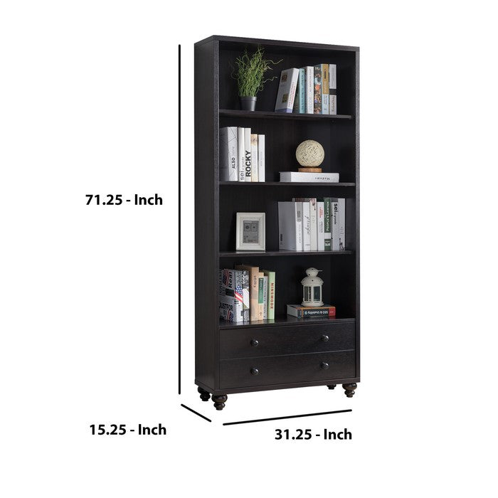 Wooden Display Cabinet, Red Cocoa Brown