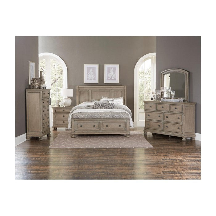 Wooden Dresser With Three Small and Four Large Drawers, Brown