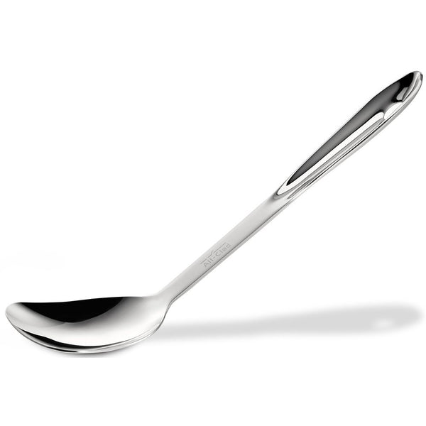 All-Clad T102 Stainless Steel Solid Spoon/Kitchen Tool, 13-Inch, Silver