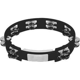RhythmTech TC4010 10-Inch True Colors Tambourine, Black