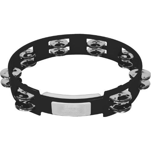 RhythmTech TC4010 10-Inch True Colors Tambourine, Black