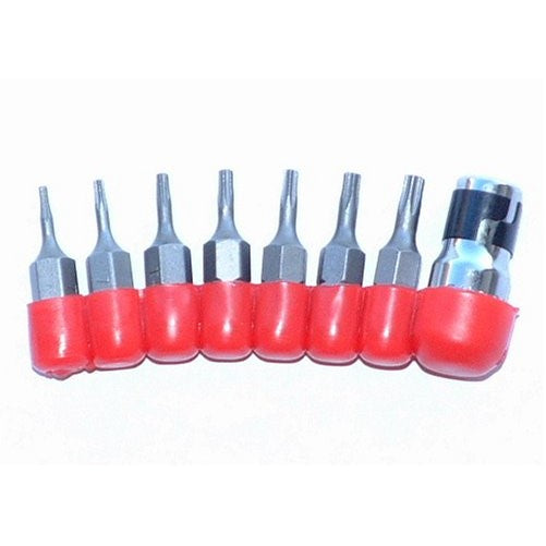 Tamper Proof Security Bits 8pc Set T5 T6 T7 T8 T9 T10 T15 Torx