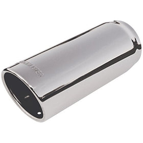 Flowmaster 15366 Exhaust Tip - 4.00 in. Rolled Angle Polished SS Fits 3.50 in. Tubing - weld on