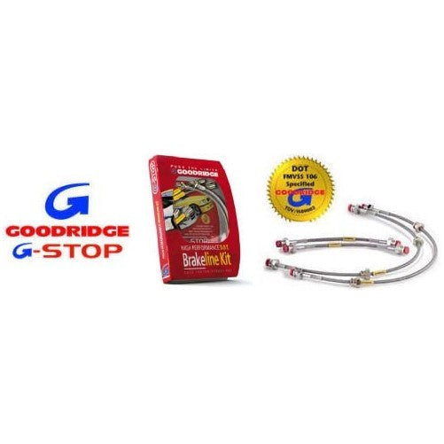 Goodridge Stainless Steel Brake Line Kit for 97-04 Chevrolet CORVETTE;4 Line;Incl. Z06