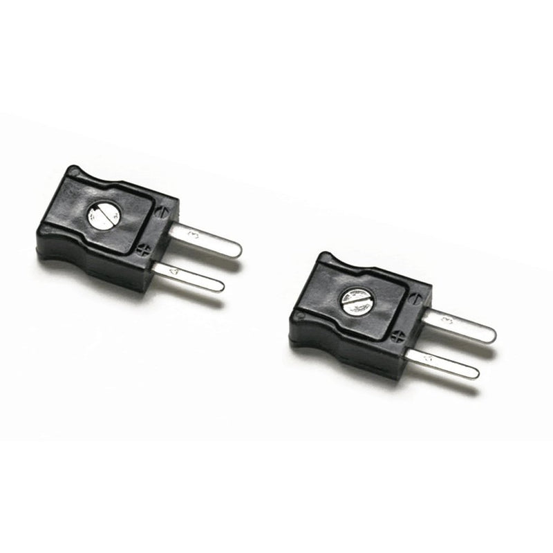 Fluke 80CJ-M Type-J Male Mini-Connectors, Black, Set of 2