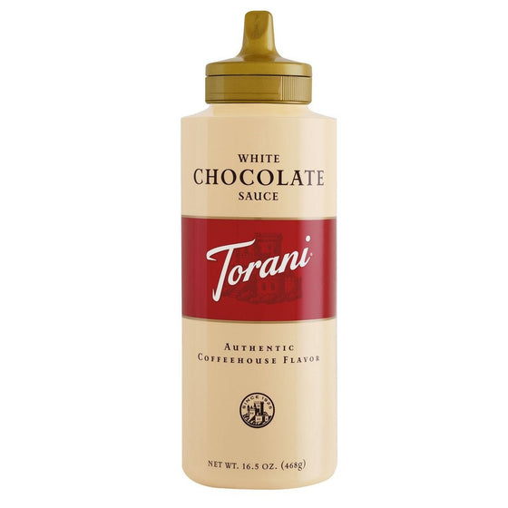 Torani White Chocolate Sauce, 16.5 Ounce (Pack of 6)