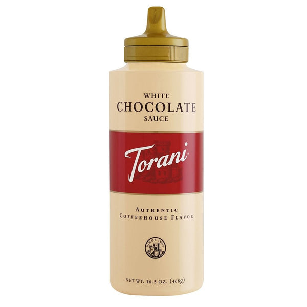 Torani White Chocolate Sauce, 16.5 Ounce (Pack of 6)