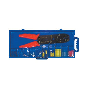 Ancor 220002 Marine Grade Electrical Premium Nylon Insulated Double Crimp Funnel Entry Connector Kit with Crimp Tool (18 to 10-Gauge, 30-Pack)