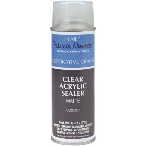 Plaid Craft Clear Acrylic Sealer Aerosol Spray (6-Ounce), CS200307 Matte