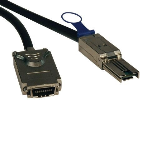 Tripp Lite External SAS Cable, 4 Lane - mini-SAS (SFF-8088) to 4xInfiniband (SFF-8470) 1M (3-ft.)(S520-01M)