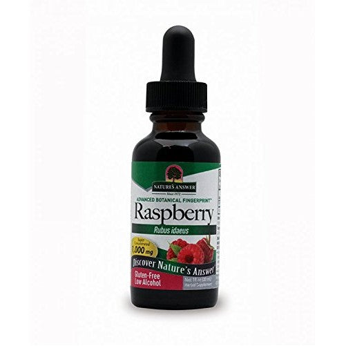 Nature's Answer Raspberry Leaf with Organic Alcohol, 1-Fluid Ounce