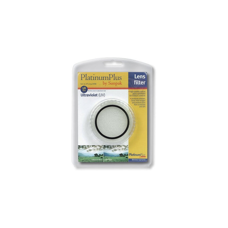 Platinum Plus 58mm UV Lens Filter