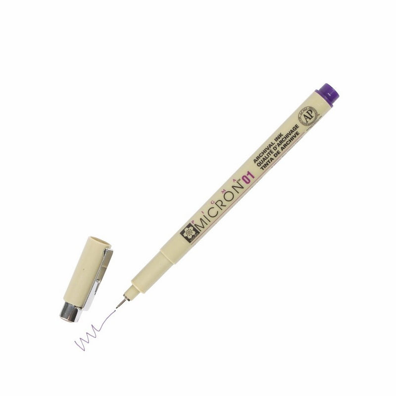 SAKXSDK0124 Micron Pen,Waterproof/Fade Resistant,0.25mm Point,Purple