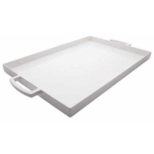 Zak Designs 19-1/2 by 11-1/2-Inch Large Rectangular Tray, White