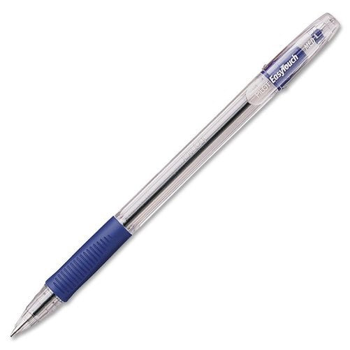 Pilot EasyTouch Ball Point Stick Pens, Medium Point, Blue Ink, Dozen Box (32011)