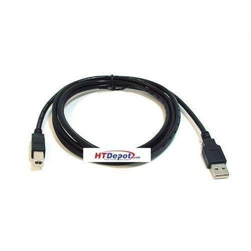 USB 2.0 A Male TO B Male CABLE - 6FT (Black)