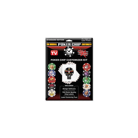 Customized Poker Chip Designer Kit. Includes 700 Labels, Software and Placement Tool
