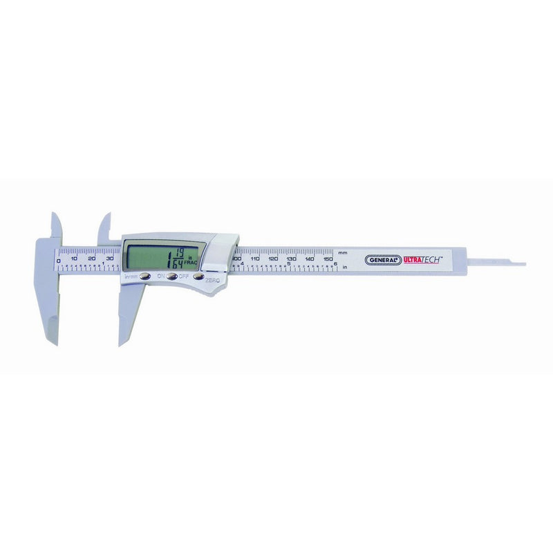 General Tools 146 Fraction Plus Digital Fractional Caliper, Carbon Fiber, 6-Inch
