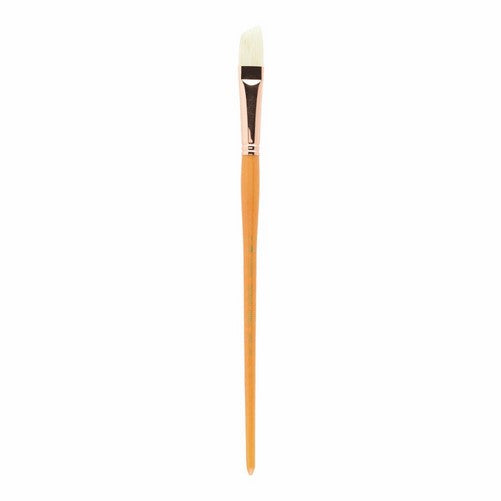 Princeton Refine Artist Brush, Brushes for Oil and Acrylic Paint, Series 5400 Natural Chunking Bristle, Angle Bright, Size 10