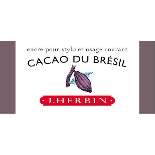 J. Herbin 30 ml Bottle Fountain Pen Ink, Cacao du Bresil