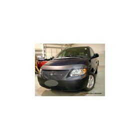 Lebra 2 piece Front End Cover Black - Car Mask Bra - Fits - DODGE,CARAVAN,,w/o fogs,2005 thru 2007