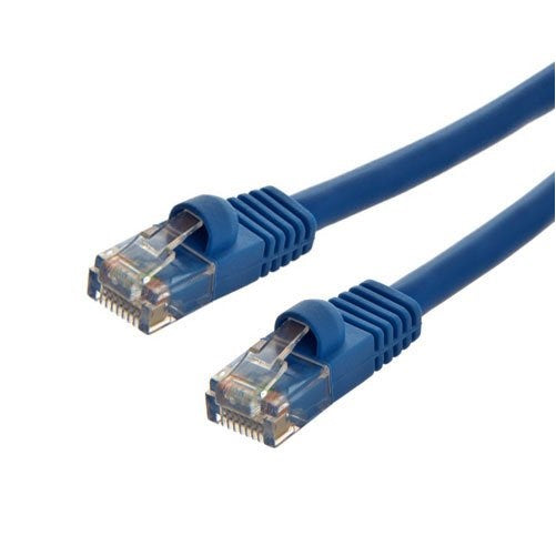 50FT Gold Plated Blue Premium Ethernet LAN Network Cable CAT5e Male to Male Connectors