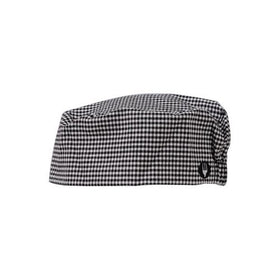 Chef Works Mens Chef Beanie, Black And White, One Size
