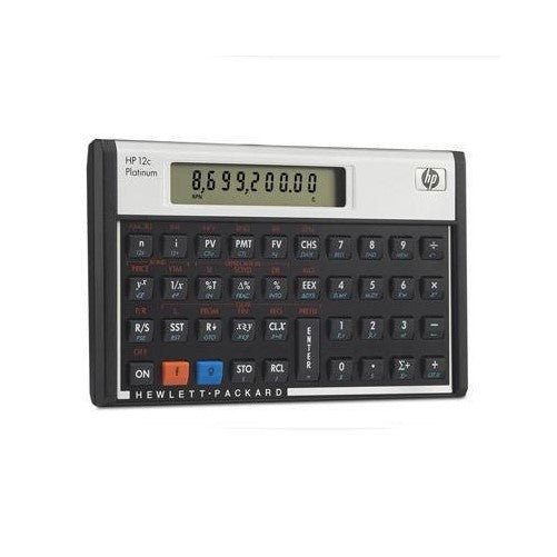 Financial Calculator, 5-1/10 quot;x3-1/10 quot;x3/5, Platinum