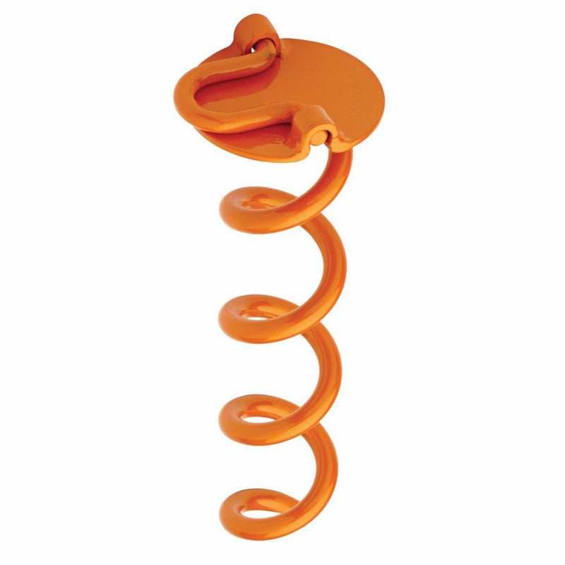 Liberty Outdoor ANCFR10-ORG-A Folding Ring Spiral Ground Anchor, Orange, 10-Inch