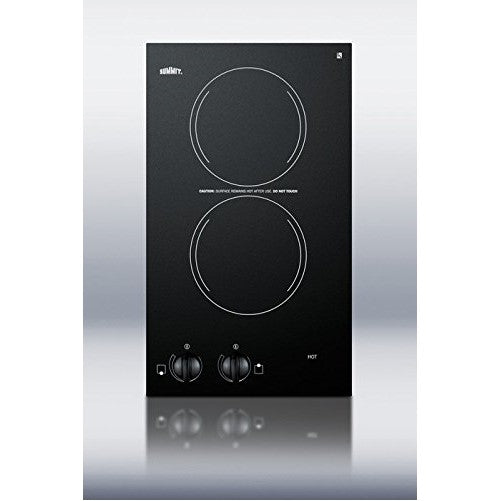 Summit CR2110 115V Electric Cooktop with 2 Burners, 12-Inch