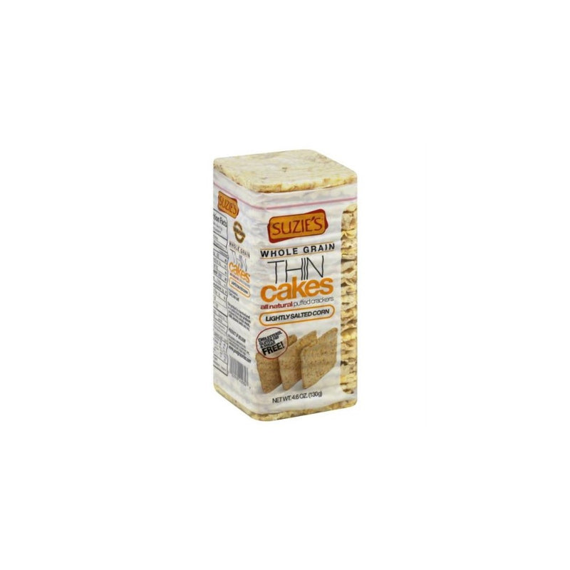 Suzie's Thin Cakes Corn Lightly Salted, 4.6 Ounce