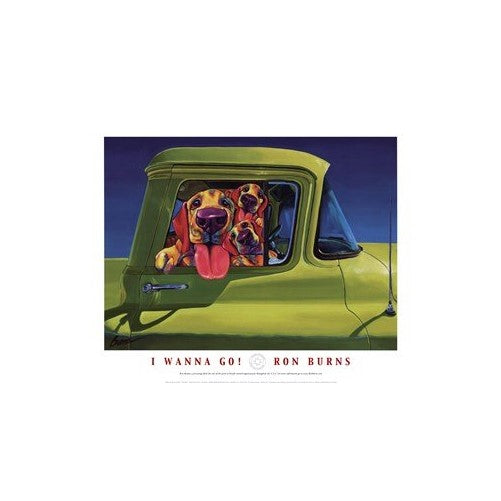 I Wanna Go! - Pop Art Poster by Ron Burns (24 x 18)