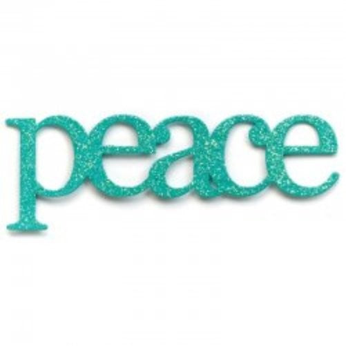 Embellish Your Story Blue Glittered Peace Magnet - Embellish Your Story Roeda 100761-EMB