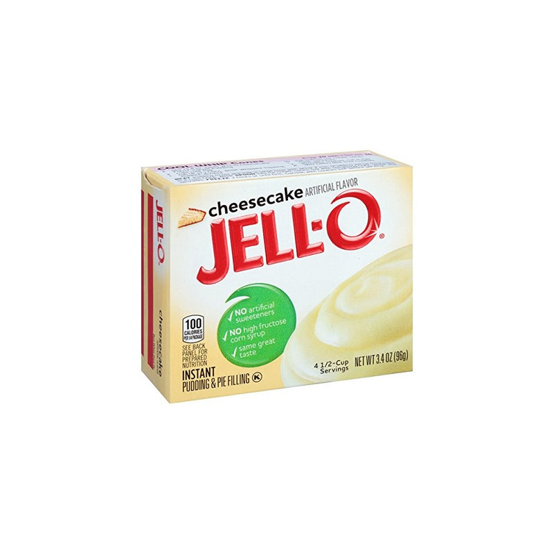 Jell-O Cheesecake Flavored Instant Pudding & Pie Filling, 3.4 oz Boxes (3 Pack)