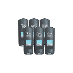 Dove Men Care Clean Comfort Mild Formula Micro Moisture Body and Face Wash 18 Fl Oz (Pack of 6)