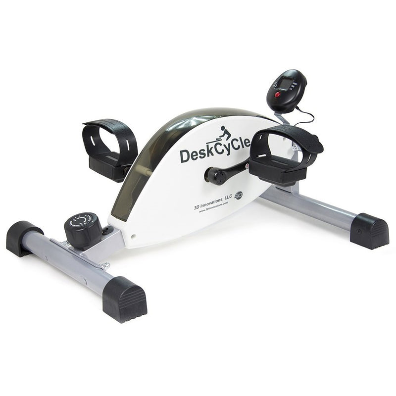 DeskCycle Desk Exercise Bike Pedal Exerciser, White