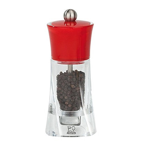 Peugeot Molene Pepper Mill, 5.5-Inch, Red