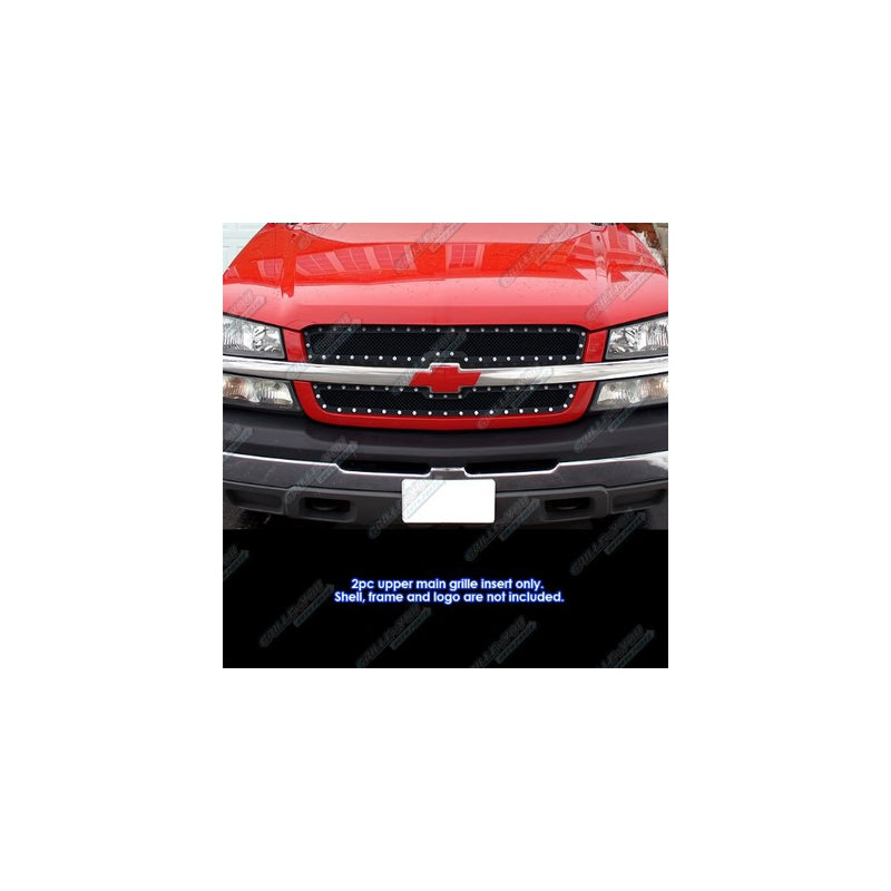 03-06 Chevy Avalanche/03-05 Silverado 1500/SS/03-04 2500 Rivet Mesh Grille Grill