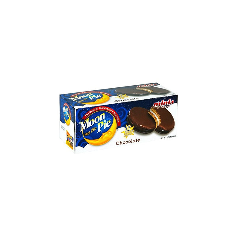 Moon Pie Minis Chocolate Marshmallow Sandwich 110 Calories - 2 Packages