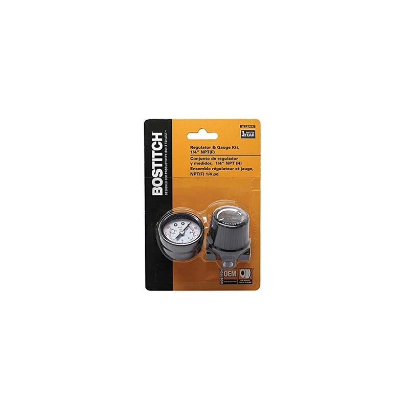 Bostitch BTFP72326 Regulator and Gauge Kit with 1/4-Inch NPT Thread