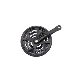 SR Suntour Crankset XR 8s 48/38/28 175 Square Black