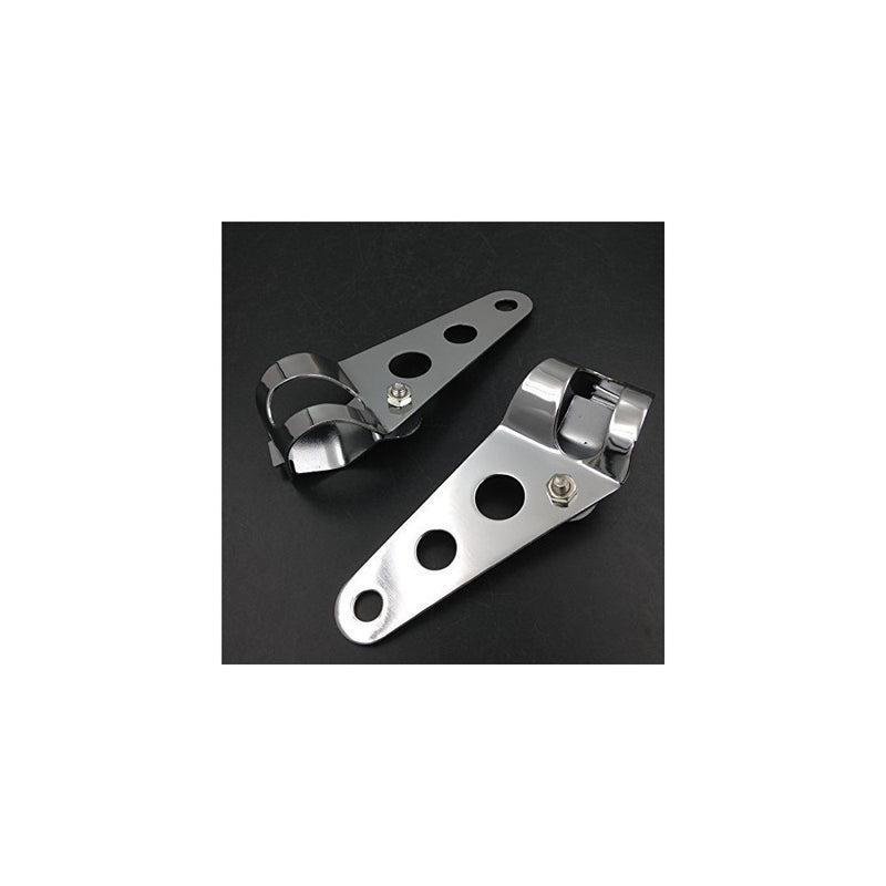 Motor Fork tube Side-Mounting Headlight Bracket For Kawasaki Vulcan 34-46mm Forks