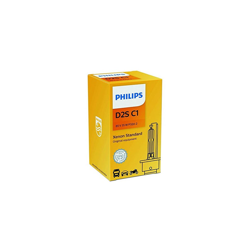 Philips 85122C1 D2S Standard Xenon HID Headlight Bulb, 1 Pack