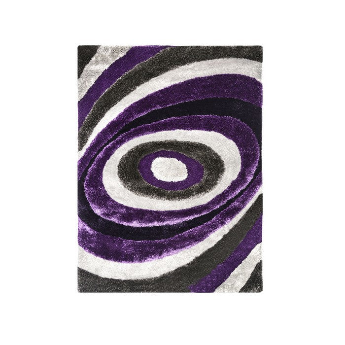 Contemporary Style Polyester Area Rug With cotton Backing, Multicolor