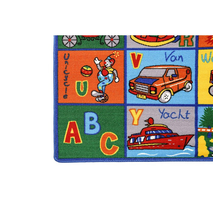 Pictorial-Machine Tufted Area Rug In Polyester With Nylon Backing, Multicolor