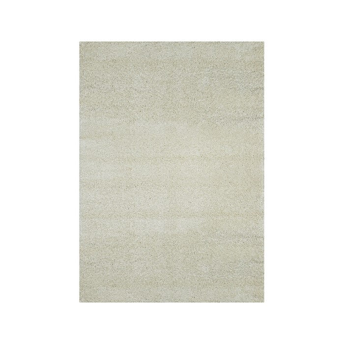 Contemporary Area Rug In Polypropylene-frieze and Jute Mesh Backing, Cream