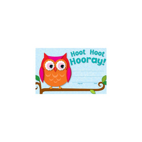 Carson Dellosa Hoot Hoot Hooray! Certificates (101072)