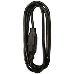 Master Electrician 02211ME 10-Feet Round Vinyl Extension Cord, Black