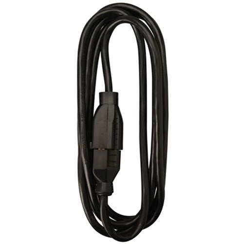 Master Electrician 02211ME 10-Feet Round Vinyl Extension Cord, Black